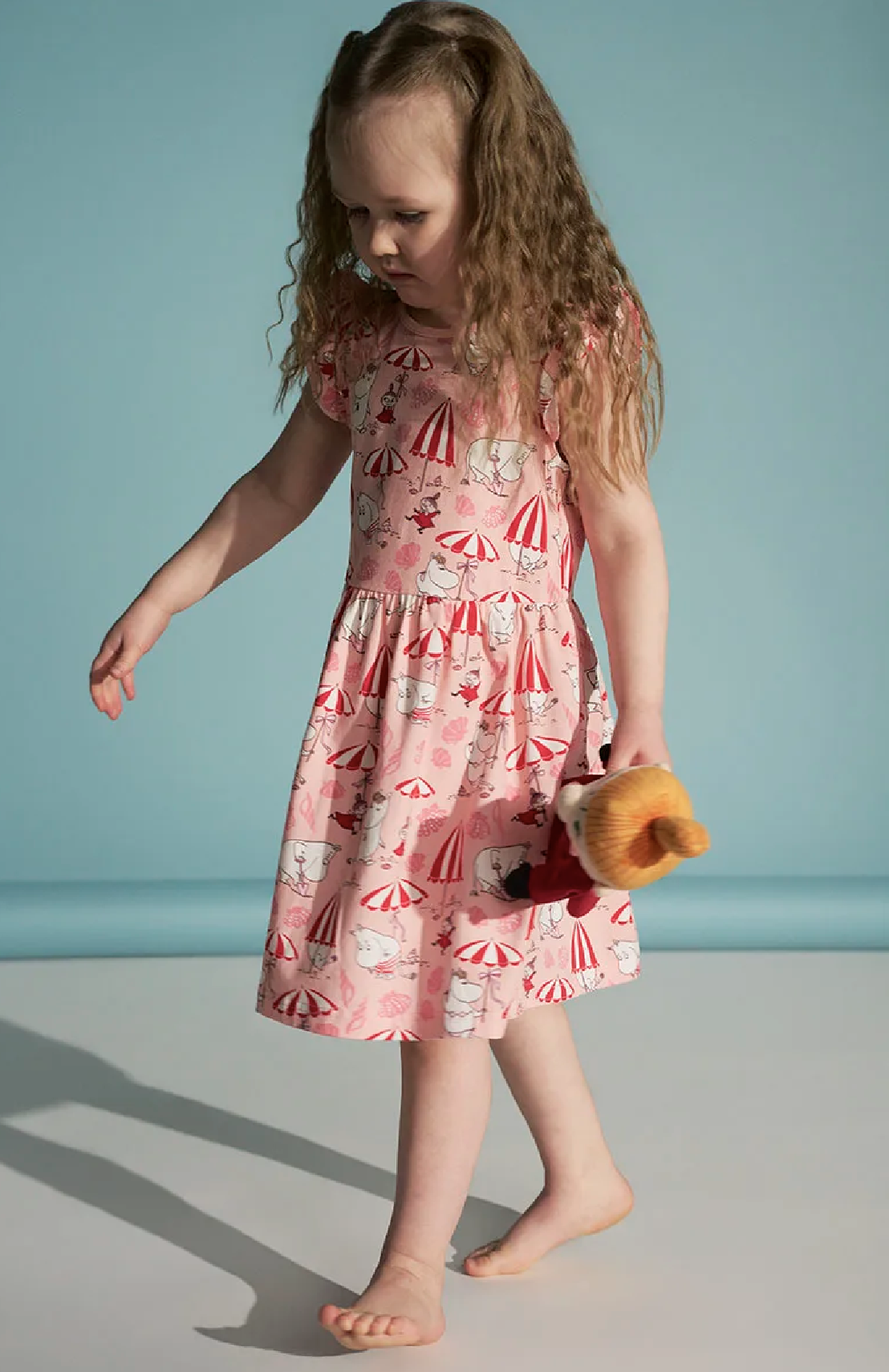 Moomin Child Dress - Shell Beach Coral - 2