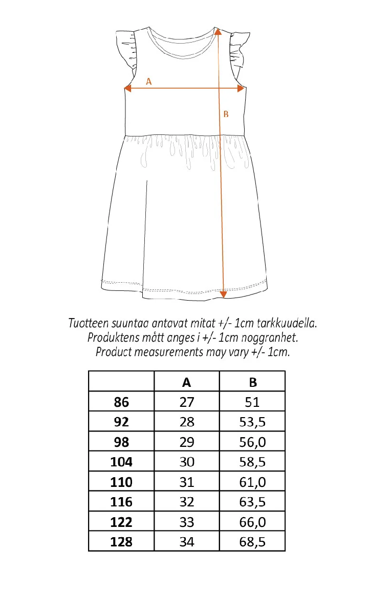 Moomin Child Dress - Shell Beach Coral - 3