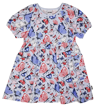 Moomin Child Dress - Butterfly Park Light Blue