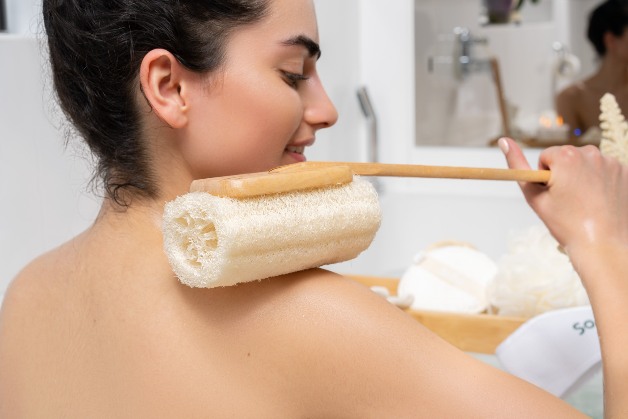 Natural Loofah Body Brush So Eco