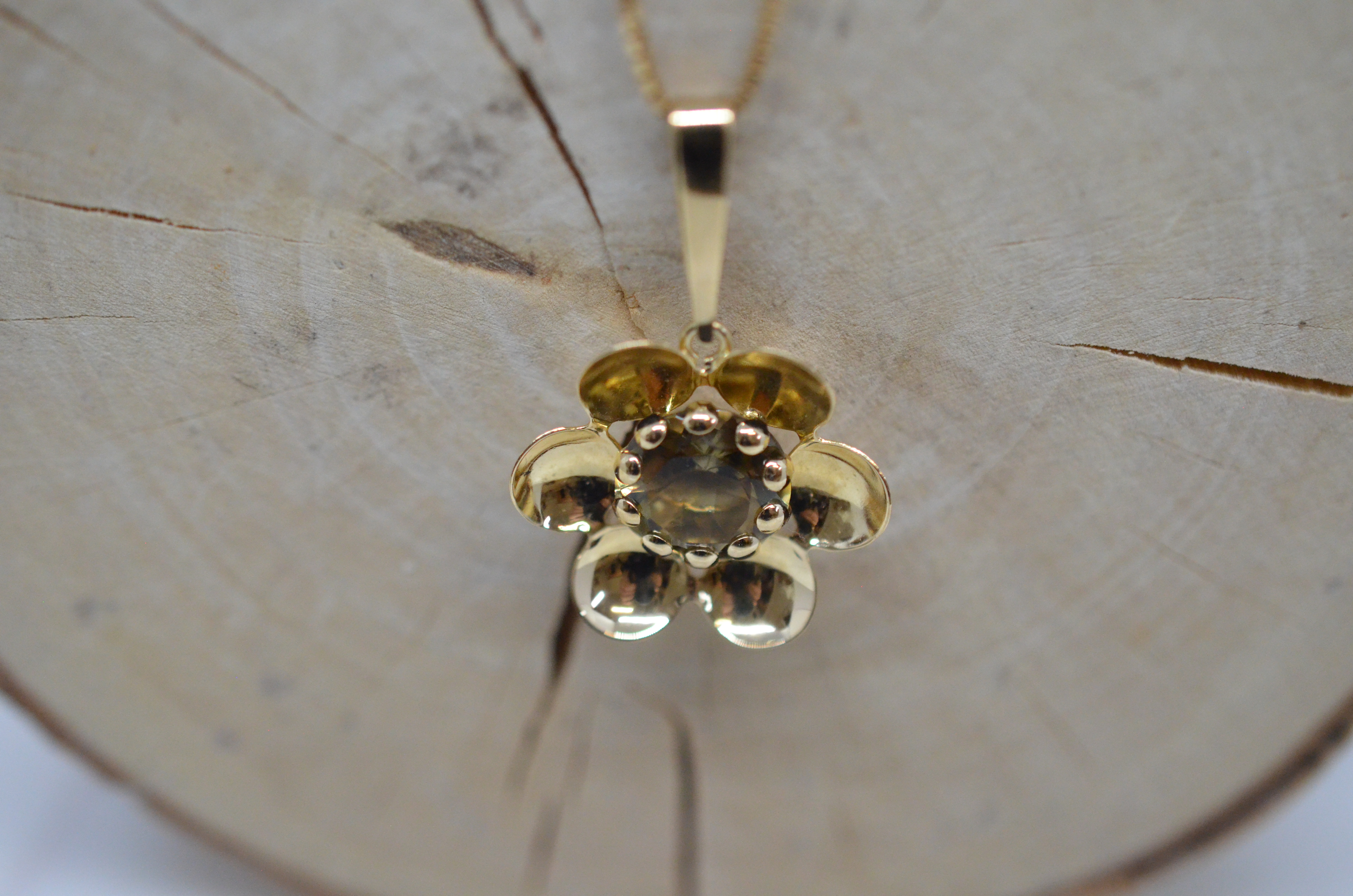 Vintage Salovaara pendant with smoky quartz