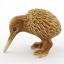 クヌード・バッセ  茶/黄色の鳥  キウイ  10cm  1960年代