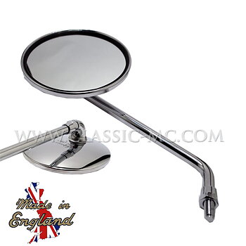MIRROR, ROUND CHROME 8 MM TAP T140