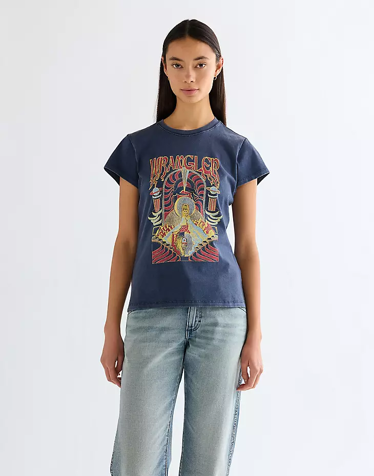 wrangler shrunken band tee
