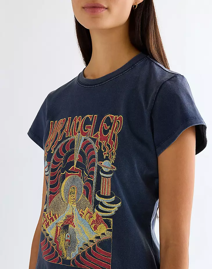 wrangler shrunken band tee - 8