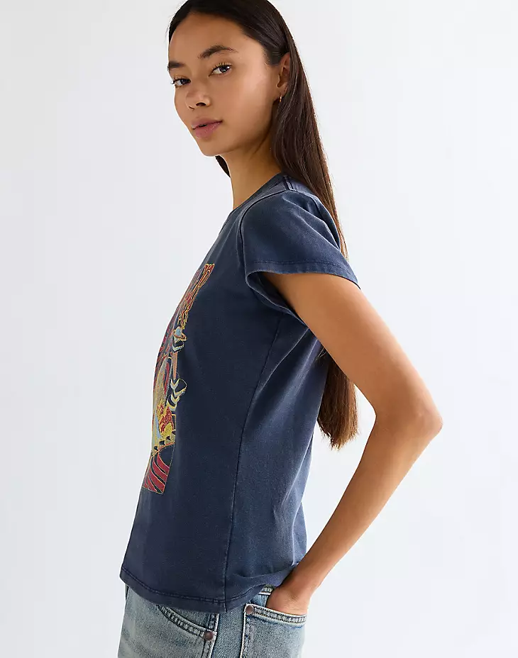wrangler shrunken band tee - 4