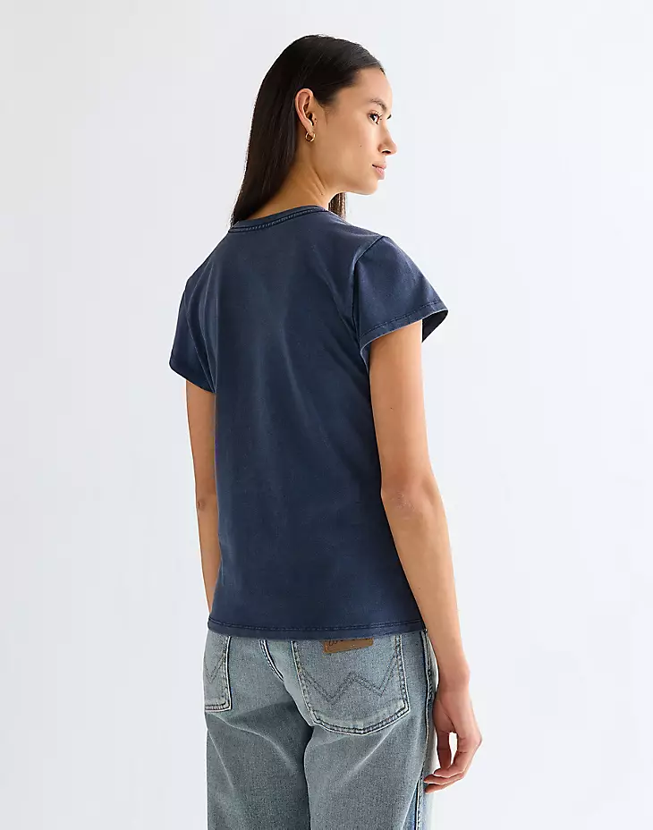 wrangler shrunken band tee - 5