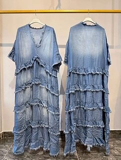 Lyocell Dress Mörkblå