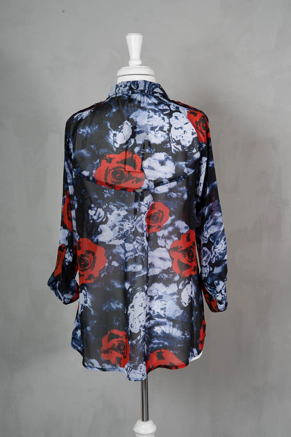 Pulz - Vak LS Shirt Smoked Red Mix - 6