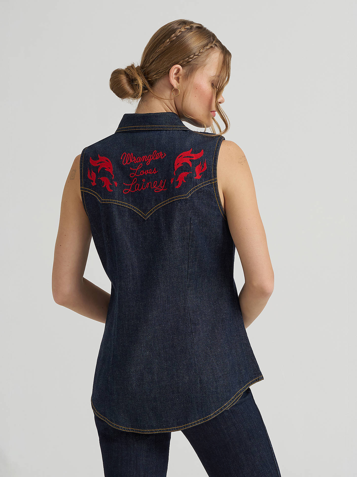 LAINEY WILSON X WRANGLER SLEEVELESS SHIRT - 2