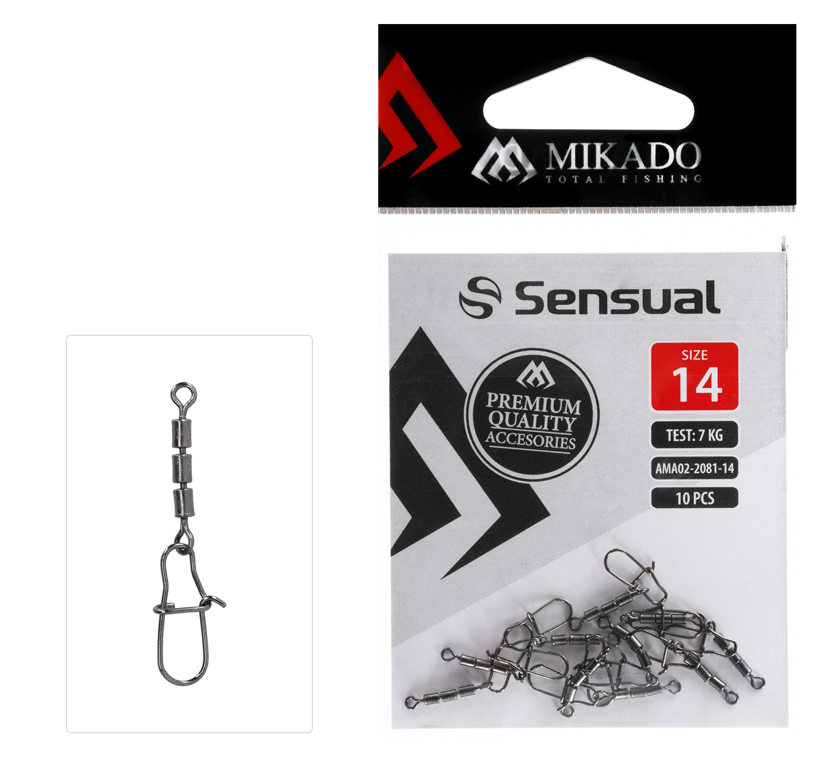 Very durable stainless steel bait locks, reinforced with a spawning ring that rotates 3 times better than a regular spawning ring