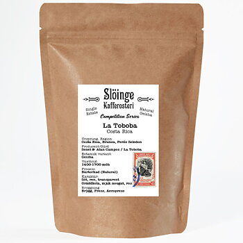 Slöinge kafferosteri - La Toboba - Natural Geisha - Costa Rica&nbsp; - Ljusrostade hela kaffebönor - 200g