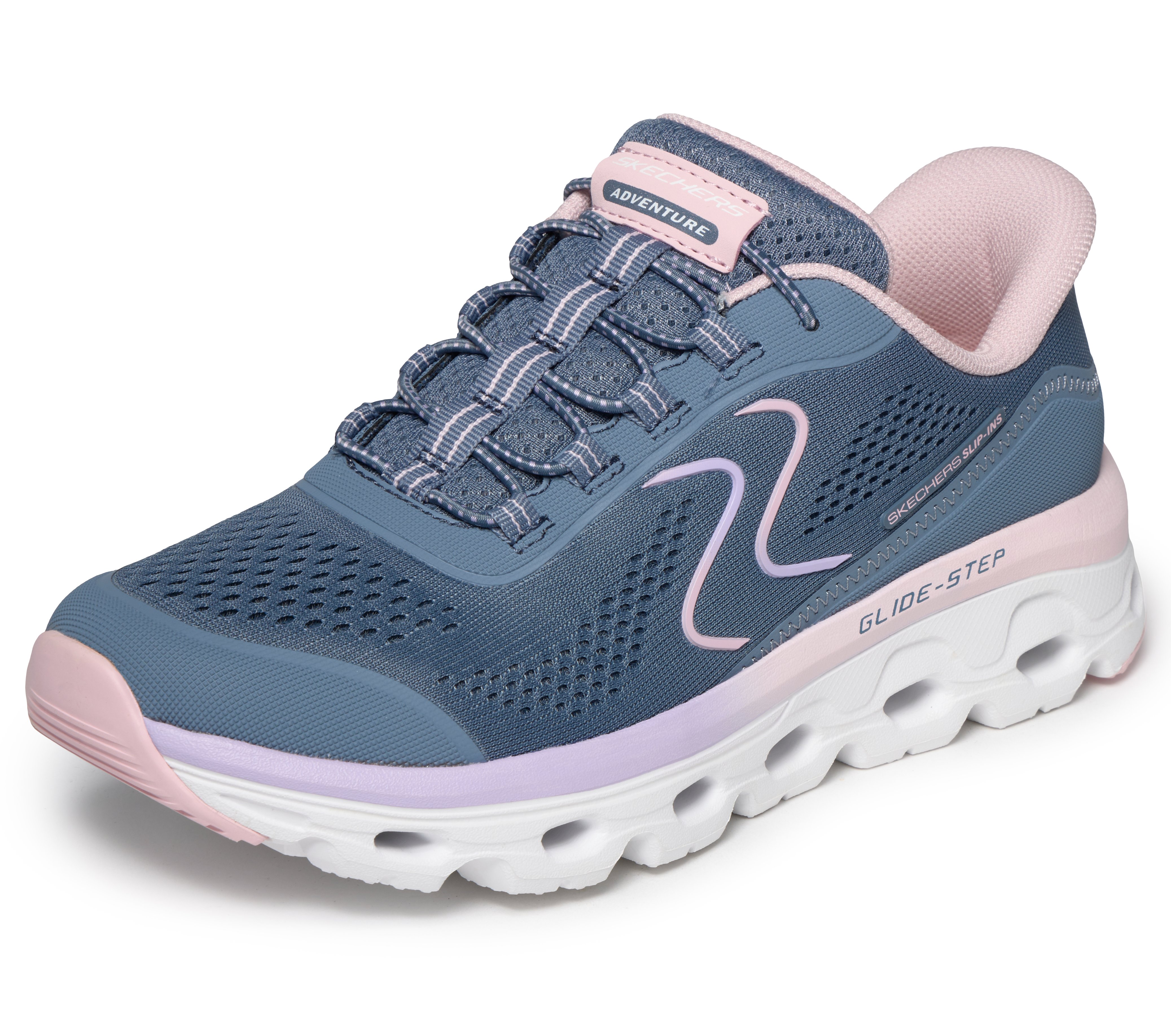 Skechers Slip-ins: Glide-Step Sole - Slate/Pink - 4