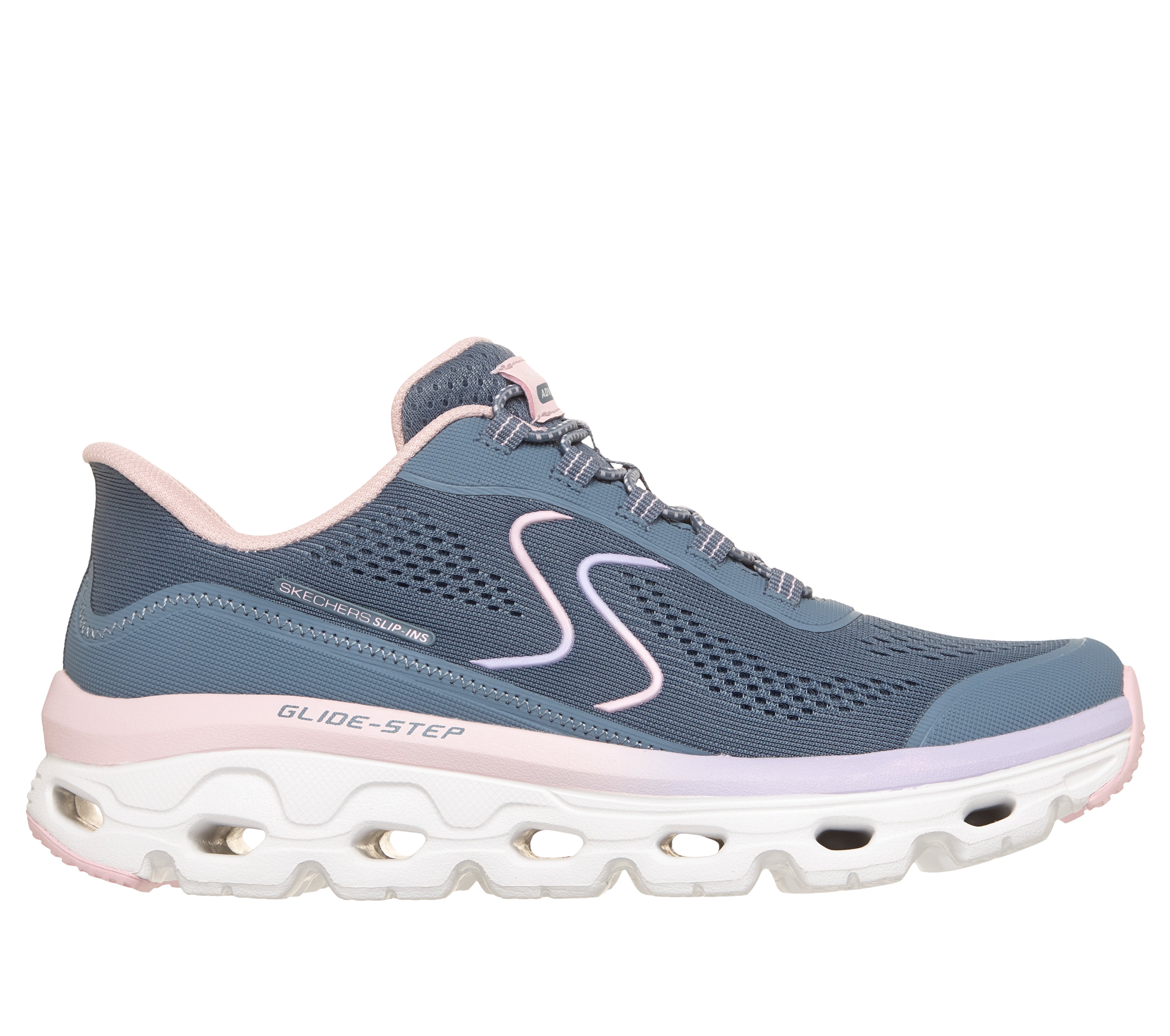 Skechers Slip-ins: Glide-Step Sole - Slate/Pink