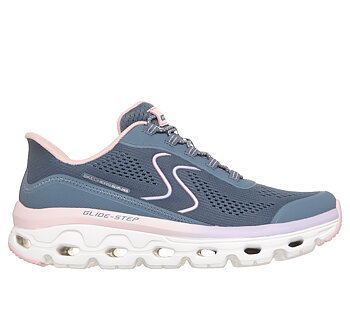 Skechers Slip-ins: Glide-Step Sole - Slate/Pink