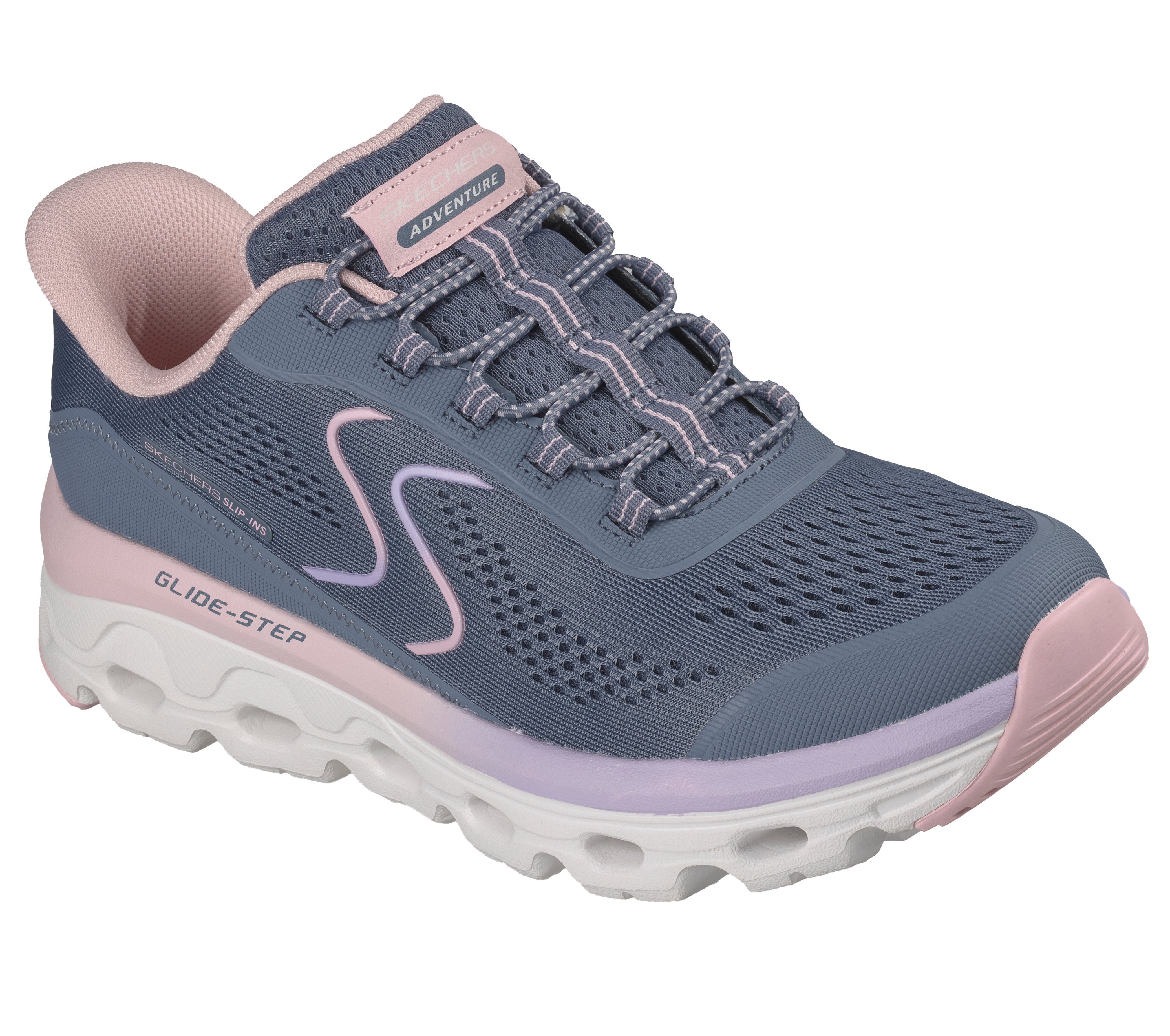 Skechers Slip-ins: Glide-Step Sole - Slate/Pink - 3