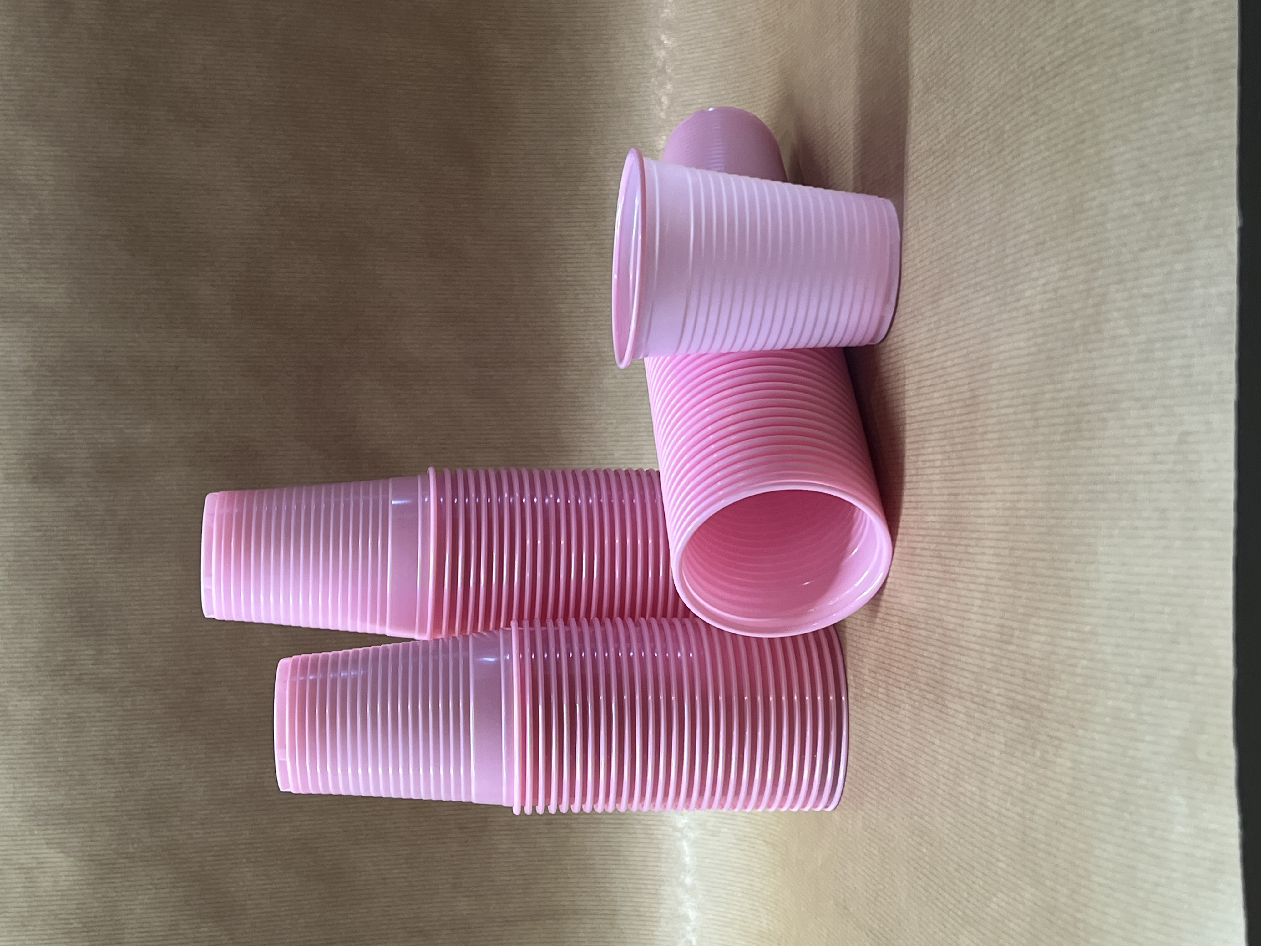Plastmuggar Rosa 18cl