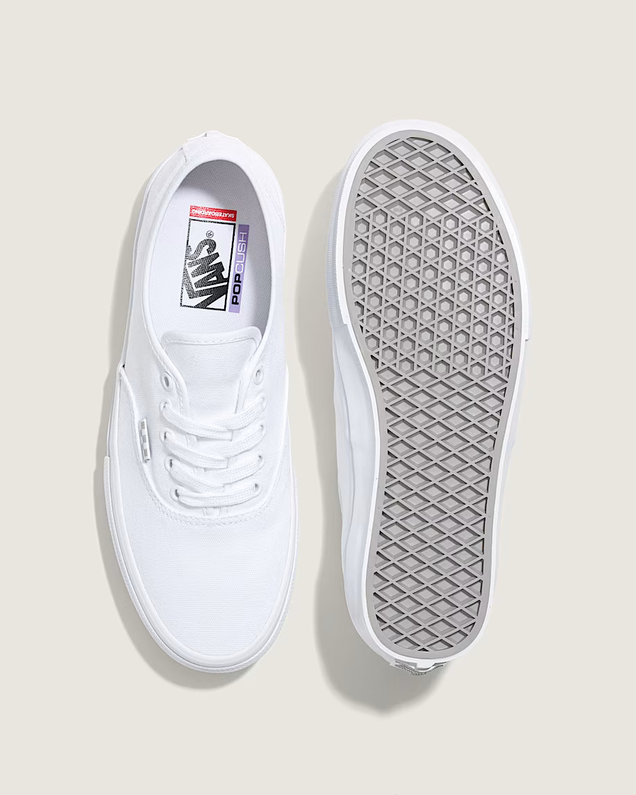 Vans Skate Authentic True White Skateskor - 3