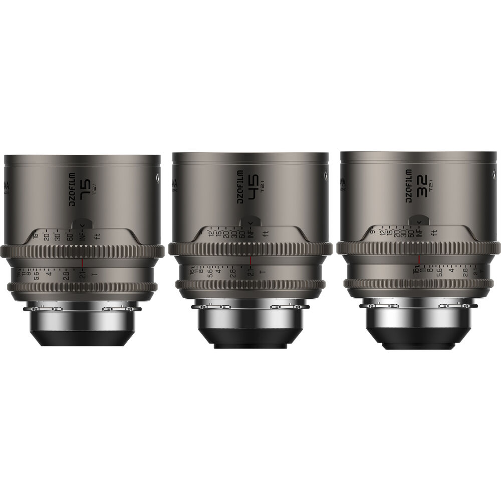 DZOFilm Arcana Anamorphic Prime 3-Lens Kit 32/45/75mm PL