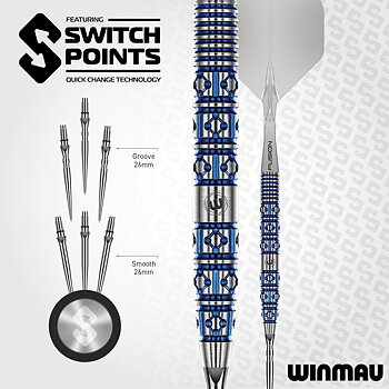 Winmau Lunaris Switch Point Darts - Tapered