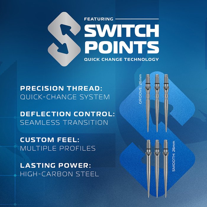 Winmau Lunaris Switch Point Darts - Parallel  - 6