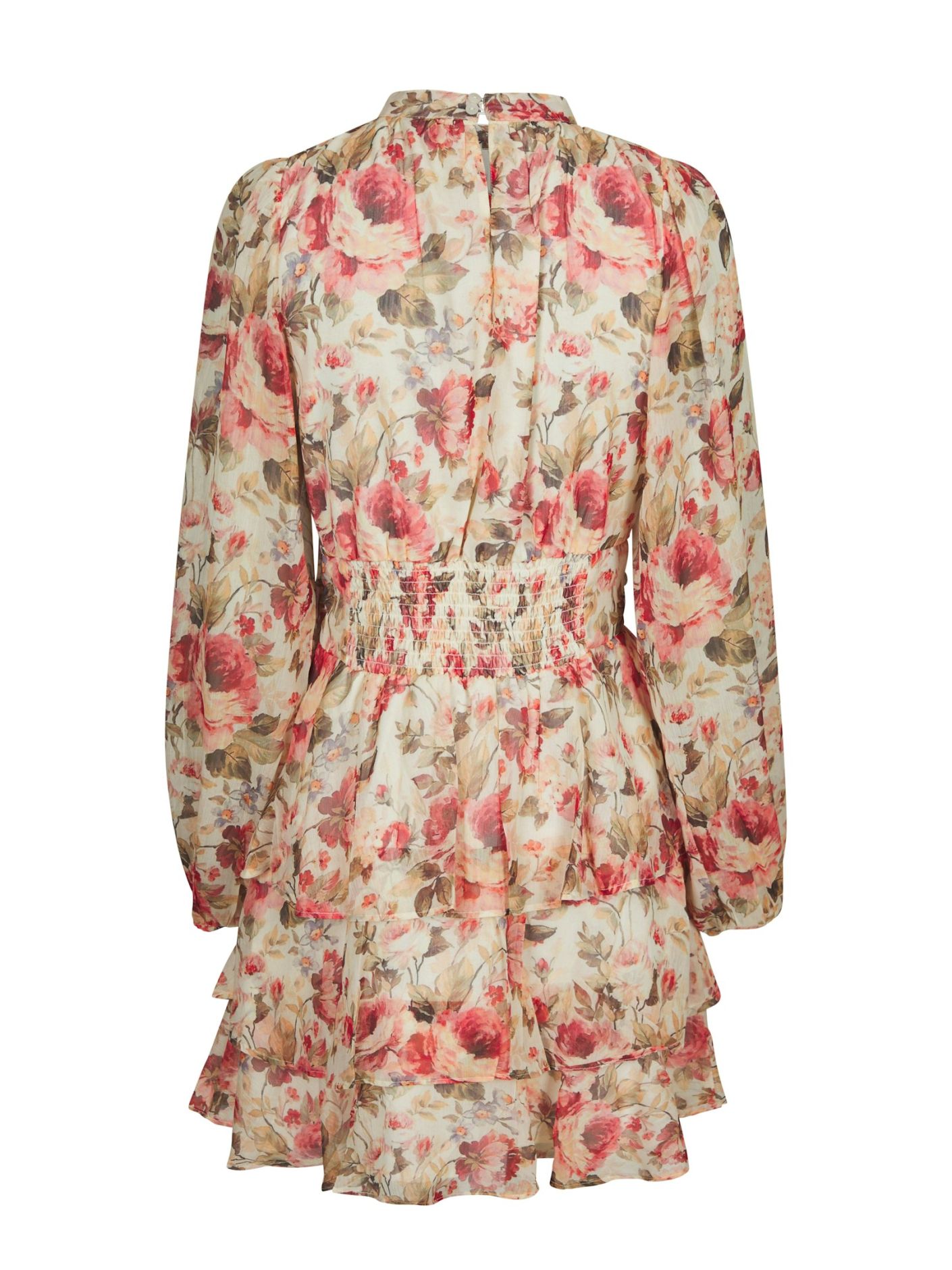 Neo Noir -  Mio Vintage Flower Dress Creme - 5