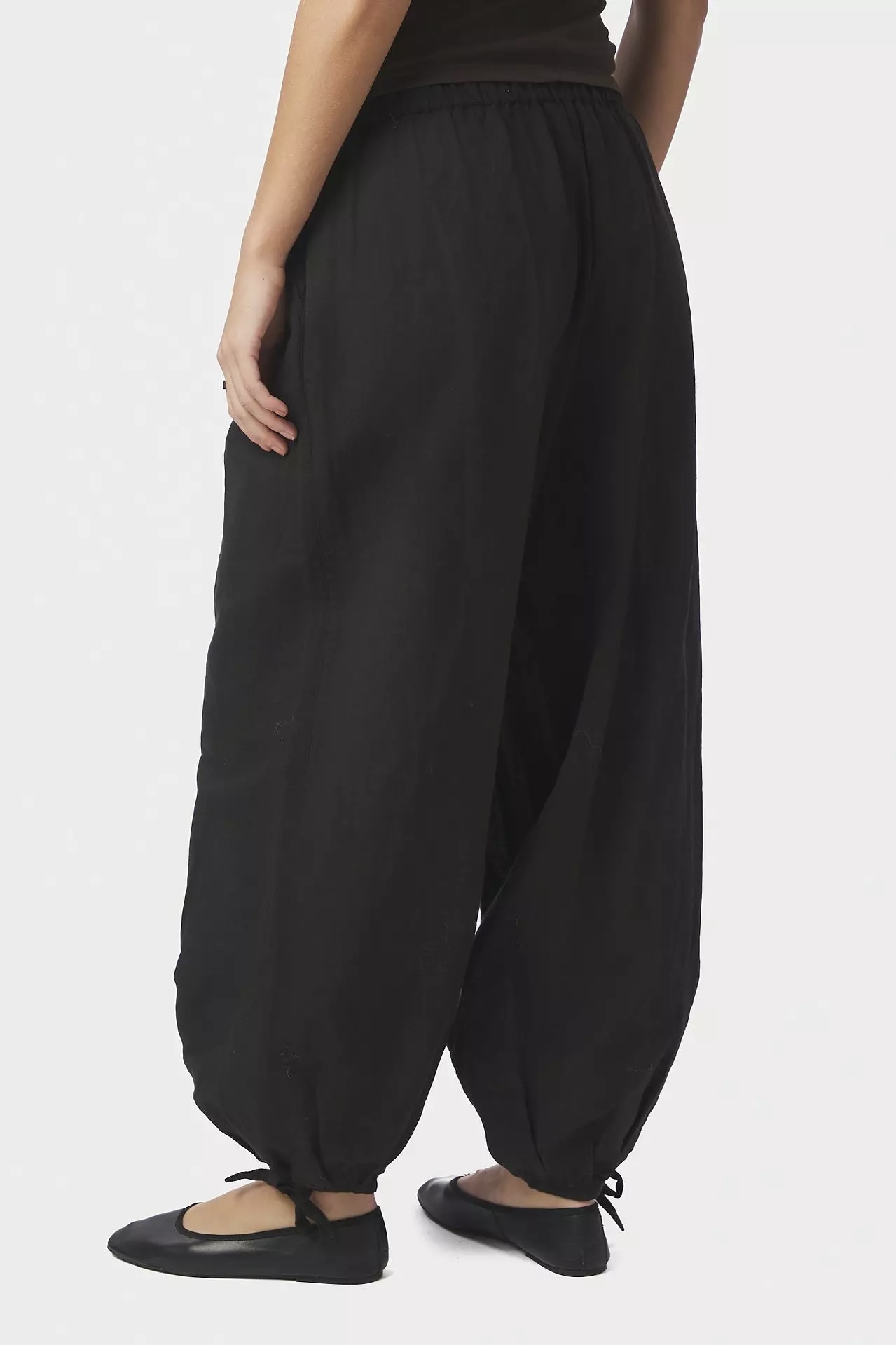 Neo Noir &nbsp;- Roxane Balloon Linen Pants Black - 2