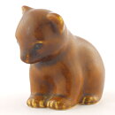 Knud Basse (1960s) Brown Rounded Bear 9 cm