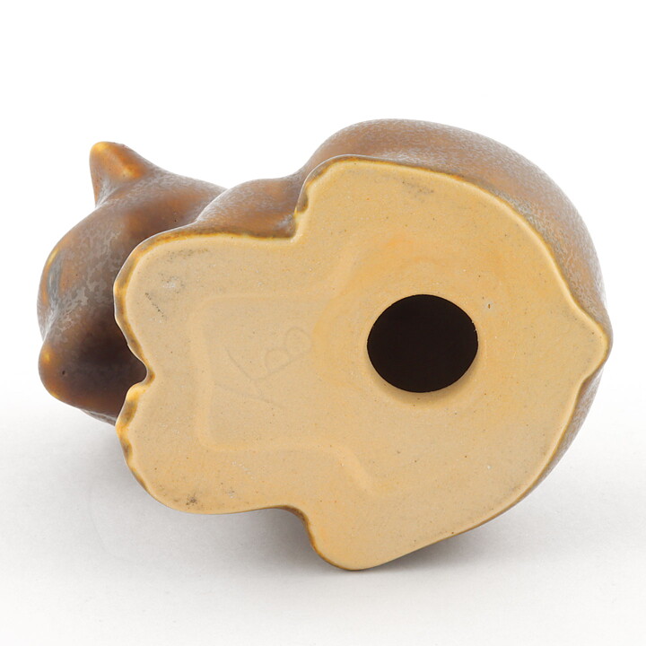 Knud Basse (1960s) Brown Rounded Bear 9 cm