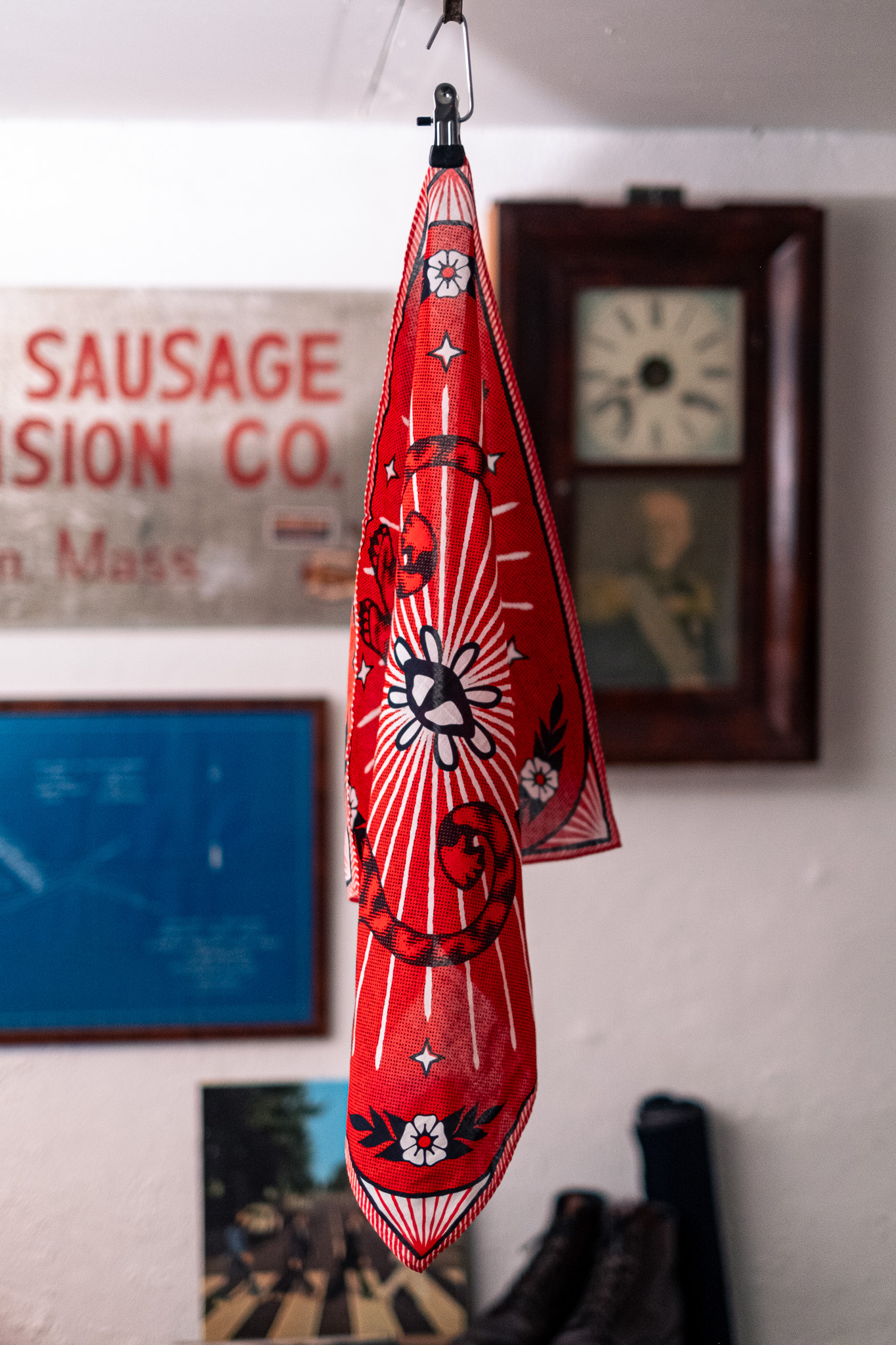 Kobashi Studio X Göteborg Manufaktur - Athletic Champs Bandana Red - 2