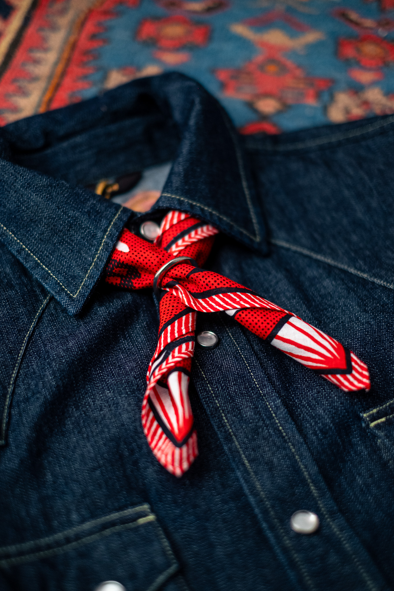 Kobashi Studio X Göteborg Manufaktur - Athletic Champs Bandana Red - 4