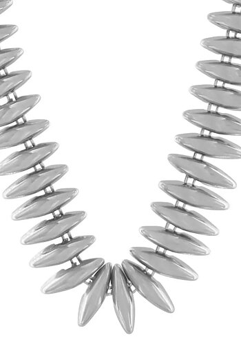 Dansk Copenhagen - Passion Water Resistant Statement Necklace Silver Plated