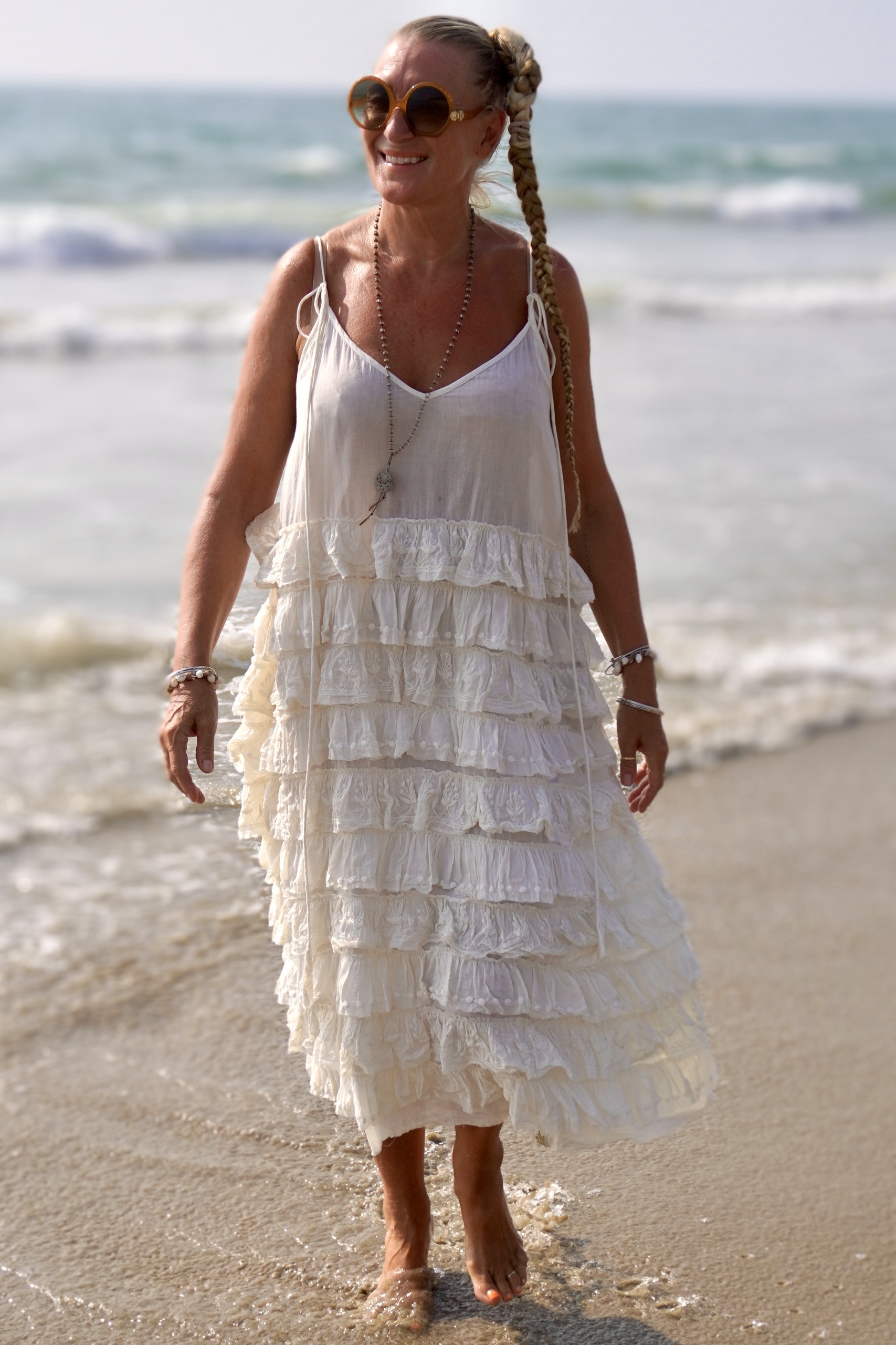 VOLARE COTTON DRESS CREAM 