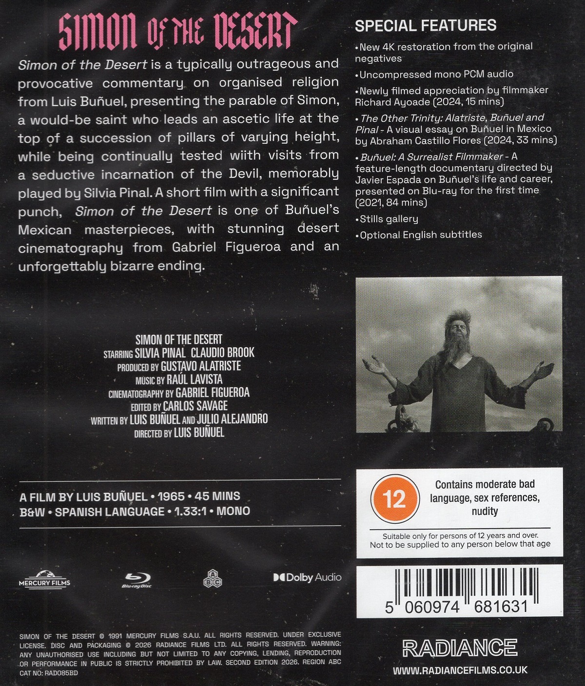 Simon of the Desert (ej svensk text) (Blu-ray) - 2