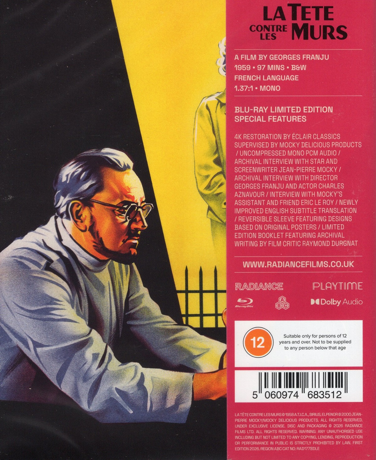 La Tête Contre Les Murs (Limited Edition) (ej svensk text) (Blu-ray) - 2