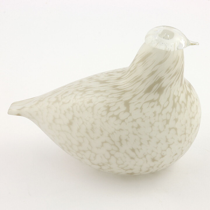 Oiva Toikka (1981) Willow Grouse (Riekko) Glass Bird 16/12 cm (2)