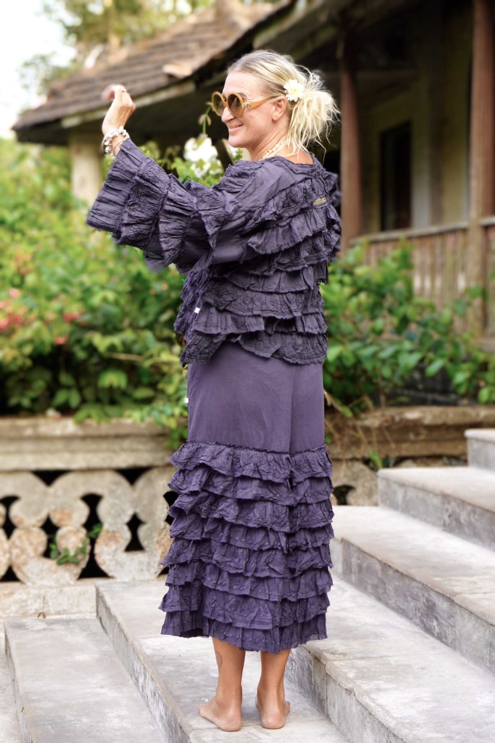 VOLARE COTTON BOLERO CHARCOAL  - 4