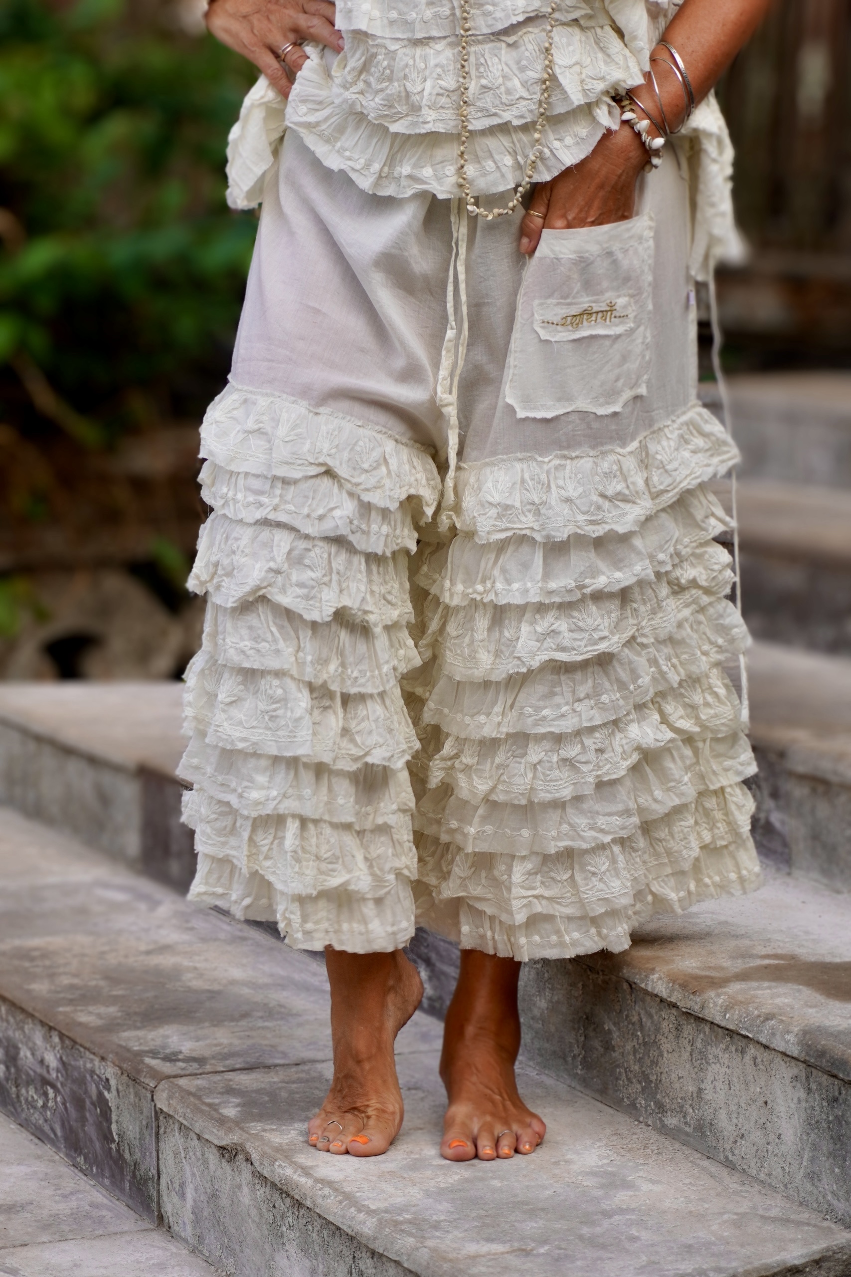 VOLARE COTTON PANT CREAM 