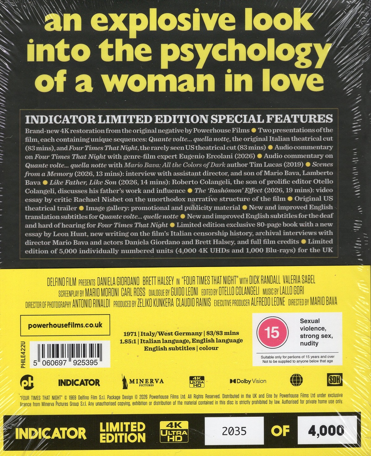 Four Times That Night (Limited Edition) (ej svensk text) (4K Ultra HD) - 2