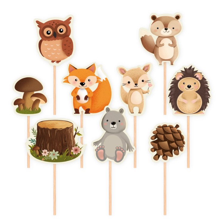 Cake picks - Skogsvänner