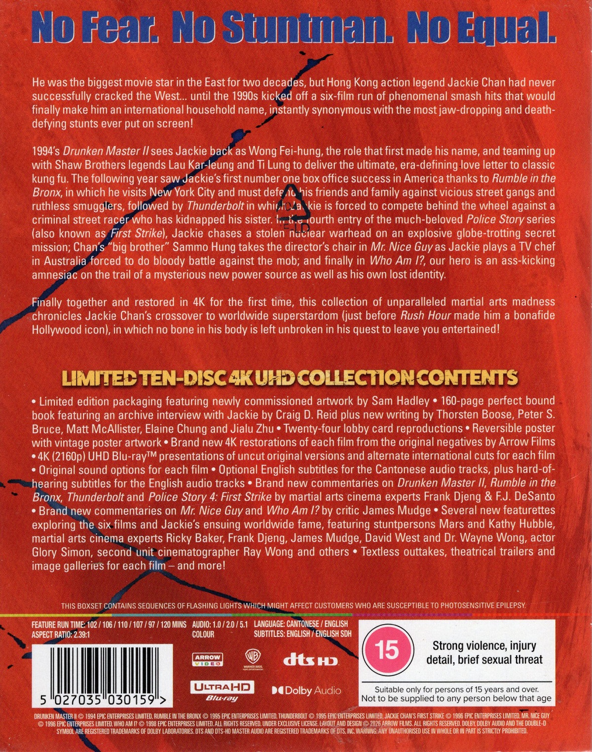 Jackie Chan's Breakout Hits! (Limited Edition) (ej svensk text) (4K Ultra HD) - 2