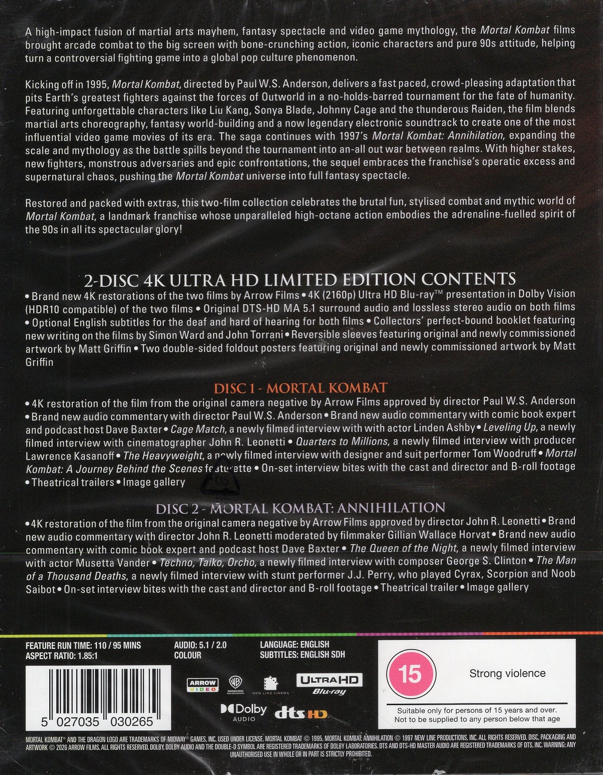 Mortal Kombat Kollection (Limited Edition) (ej svensk text) (4K Ultra HD) - 2