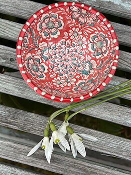 Florencia skål mini röd