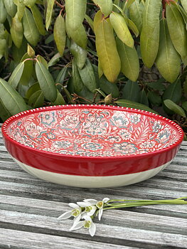 Florencia låg skål röd (m)