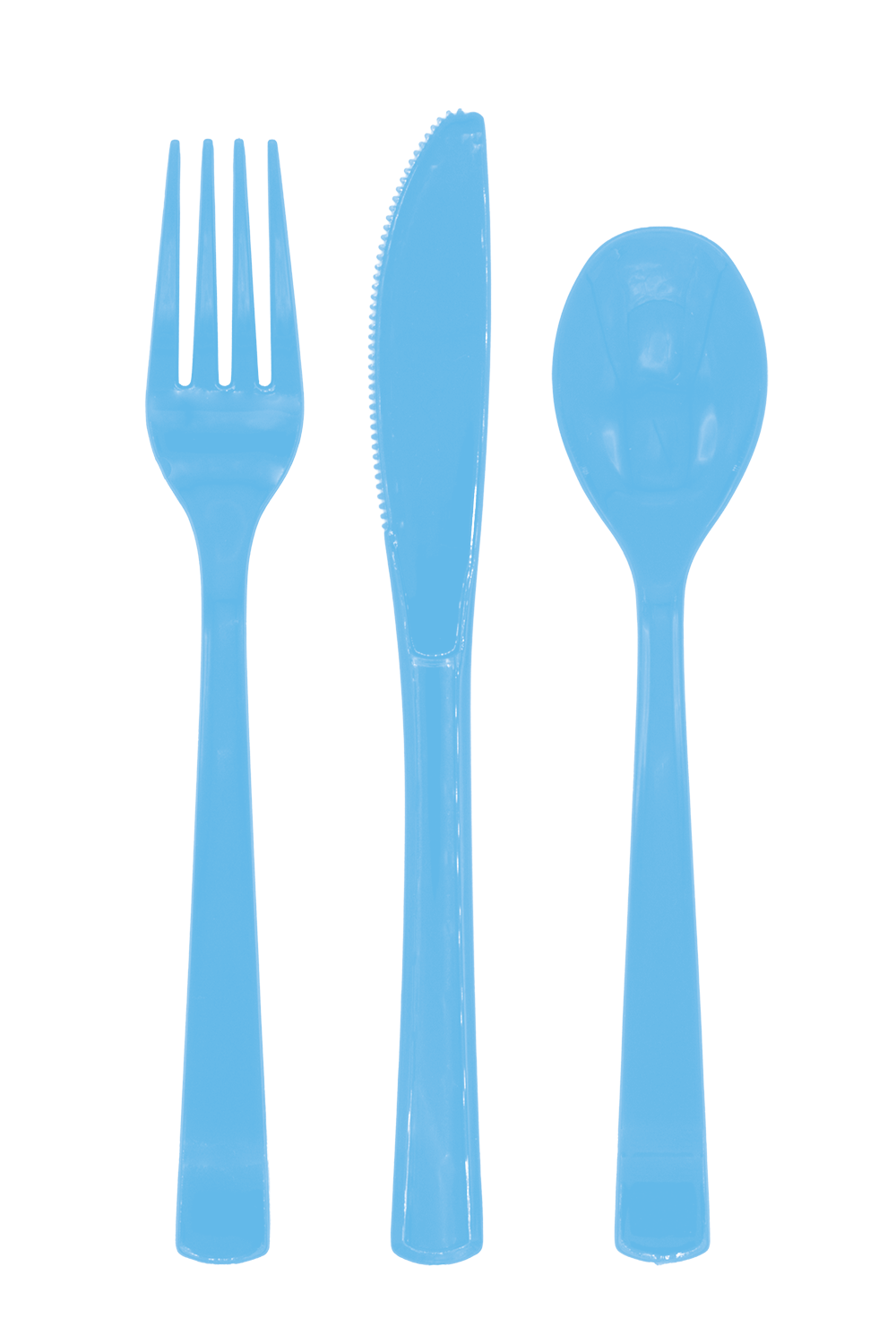 Plastbestick - Ljusblå (18-pack)