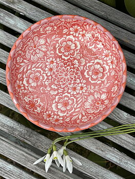 Florencia låg skål ljusröd (s)