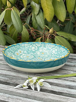 Florencia låg skål grön (s)