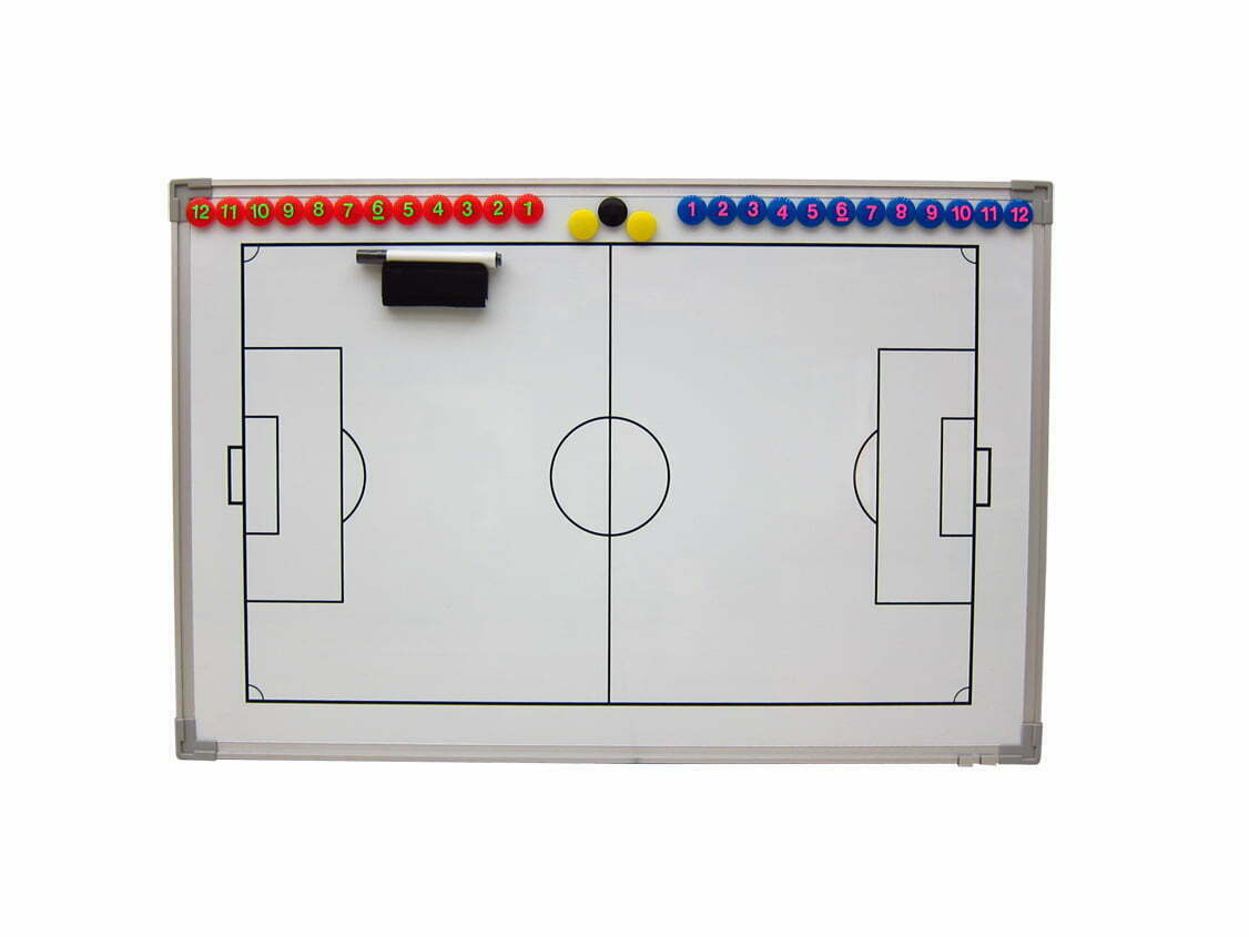 Väggtaktiktavla Fotboll 60x90 cm – Magnet & Penna