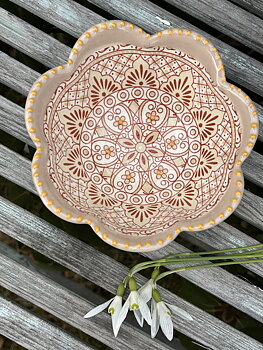 Aris Clay Scalloped skål