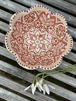 Aris Clay Scalloped skål